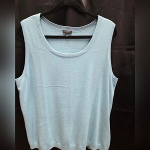 Talbots Plus Size 2X Blue Top